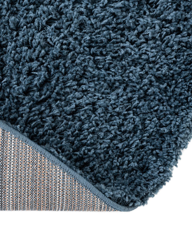 Navy Blue 8' x 10' Everyday Shag Oval Area Rug Thick Soft Touch Fluffy & Plush Shaggy Pile 100% Polypropylene With Cotton Backing Durable Carpet for Sale at Rug Engine