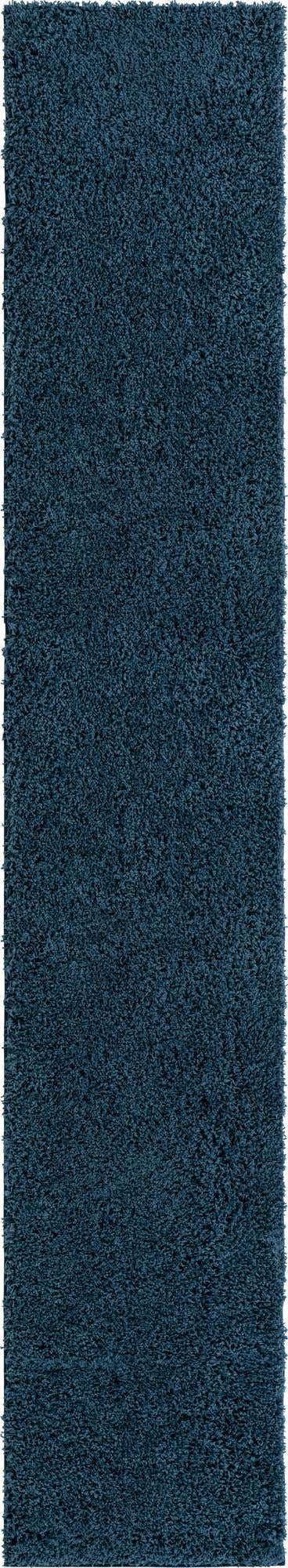 Navy Blue 2' 6 x 13' 1 Everyday Shag Runner Area Rug Thick Soft Touch Fluffy & Plush Shaggy Pile 100% Polypropylene With Cotton Backing Durable Carpet for Sale at Rug Engine