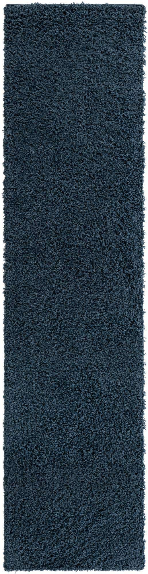 Navy Blue 2' 6 x 10' Everyday Shag Runner Area Rug Thick Soft Touch Fluffy & Plush Shaggy Pile 100% Polypropylene With Cotton Backing Durable Carpet for Sale at Rug Engine