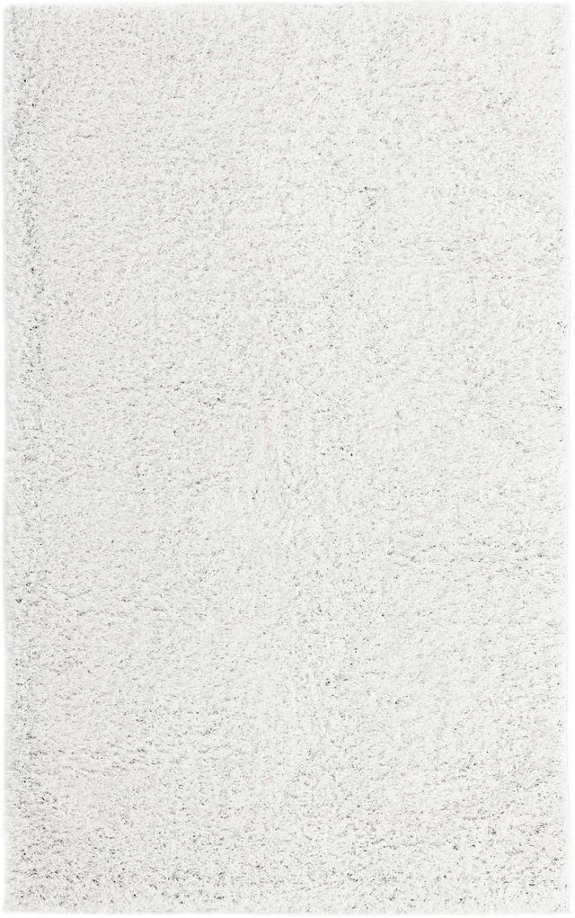 Snow White 5' x 8' Everyday Shag Rectangle Area Rug Thick Soft Touch Fluffy & Plush Shaggy Pile 100% Polypropylene With Cotton Backing Durable Carpet for Sale at Rug Engine