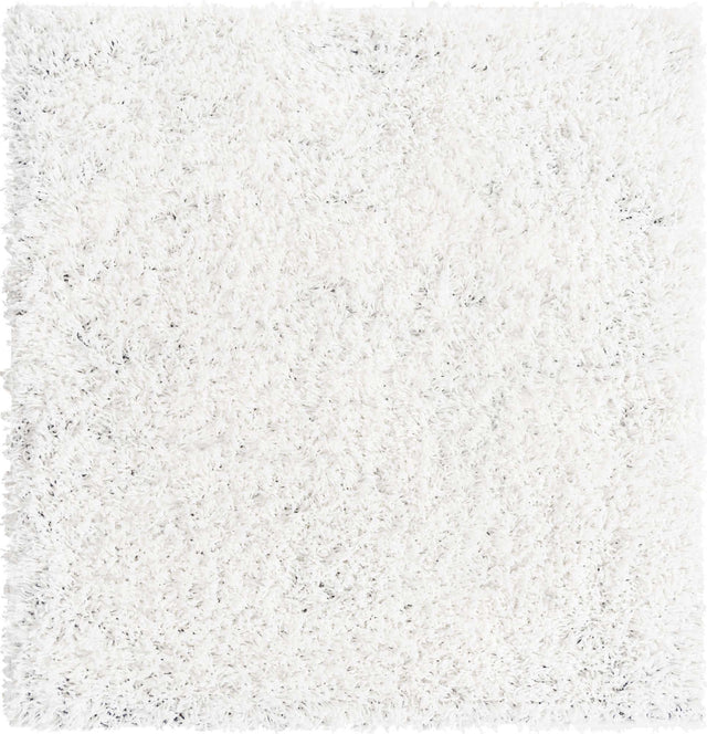 Snow White 3' 3 x 3' 3 Everyday Shag Square Area Rug Thick Soft Touch Fluffy & Plush Shaggy Pile 100% Polypropylene With Cotton Backing Durable Carpet for Sale at Rug Engine