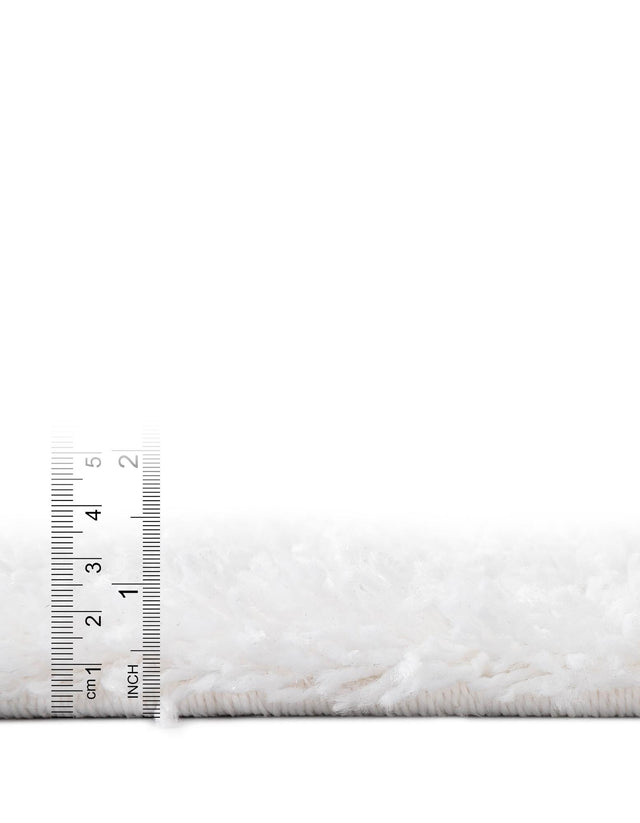 Snow White 7' 10 x 7' 10 Everyday Shag Octagon Area Rug Thick Soft Touch Fluffy & Plush Shaggy Pile 100% Polypropylene With Cotton Backing Durable Carpet for Sale at Rug Engine