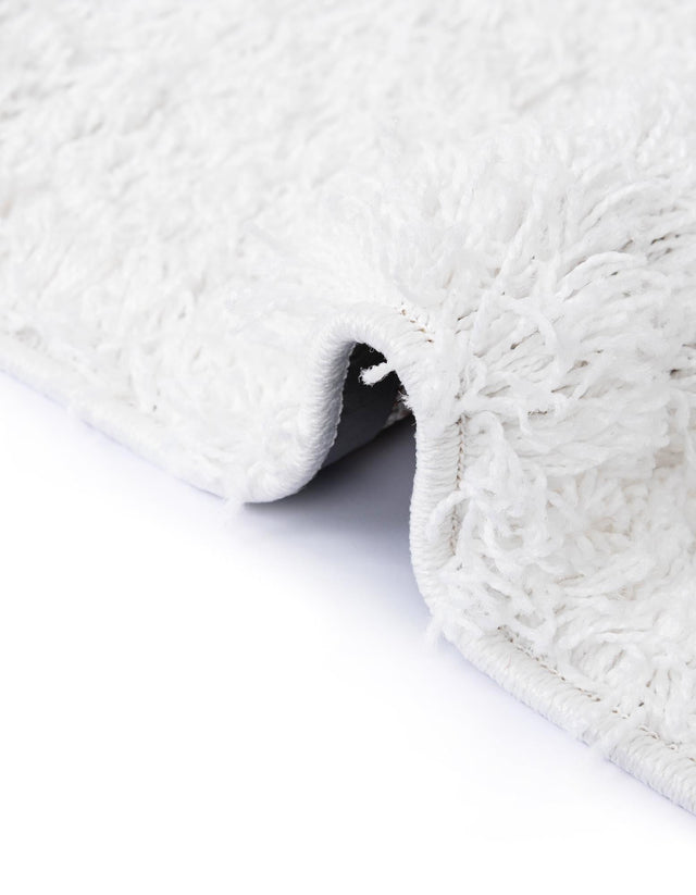 Snow White 4' x 4' Everyday Shag Octagon Area Rug Thick Soft Touch Fluffy & Plush Shaggy Pile 100% Polypropylene With Cotton Backing Durable Carpet for Sale at Rug Engine