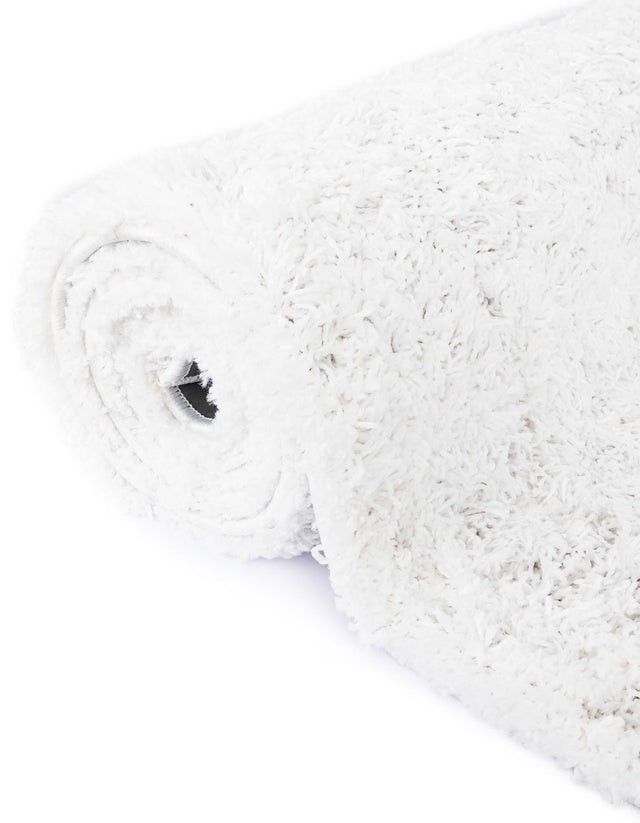 Snow White 4' x 4' Everyday Shag Octagon Area Rug Thick Soft Touch Fluffy & Plush Shaggy Pile 100% Polypropylene With Cotton Backing Durable Carpet for Sale at Rug Engine