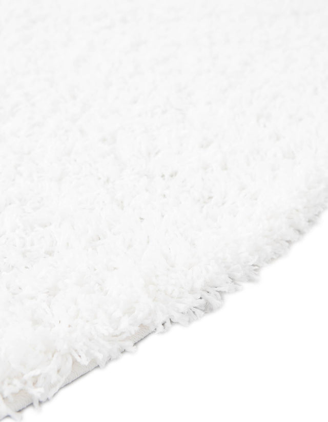 Snow White 12' 4 x 12' 4 Everyday Shag Round Area Rug Thick Soft Touch Fluffy & Plush Shaggy Pile 100% Polypropylene With Cotton Backing Durable Carpet for Sale at Rug Engine