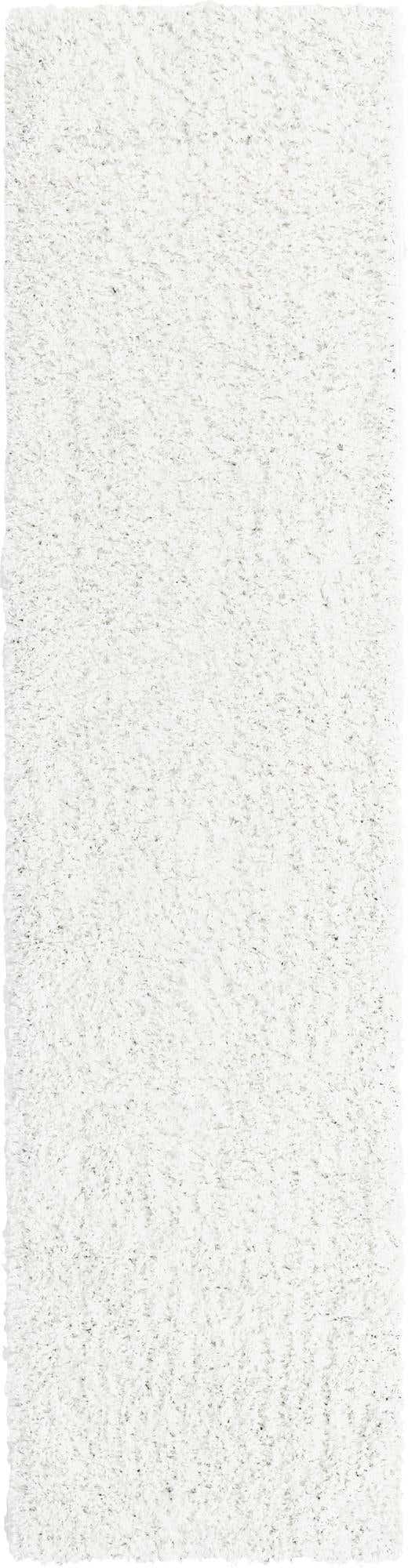 Snow White 2' 6 x 10' Everyday Shag Runner Area Rug Thick Soft Touch Fluffy & Plush Shaggy Pile 100% Polypropylene With Cotton Backing Durable Carpet for Sale at Rug Engine