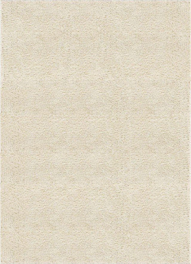 Ivory 10' x 13' 11 Everyday Shag Rectangle Area Rug Thick Soft Touch Fluffy & Plush Shaggy Pile 100% Polypropylene With Cotton Backing Durable Carpet for Sale at Rug Engine