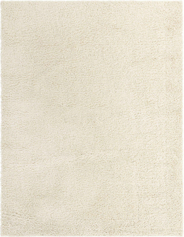 Ivory 10' x 13' Everyday Shag Rectangle Area Rug Thick Soft Touch Fluffy & Plush Shaggy Pile 100% Polypropylene With Cotton Backing Durable Carpet for Sale at Rug Engine