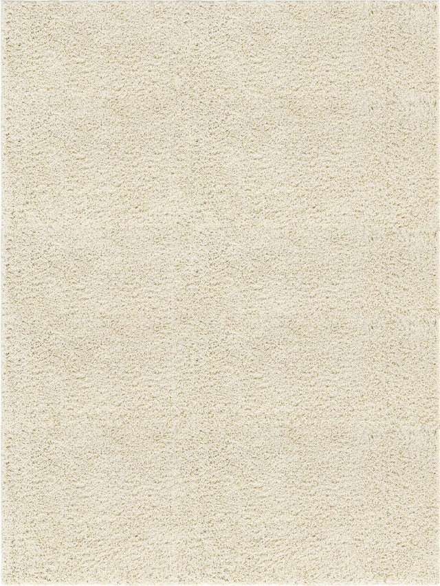 Ivory 9' x 12' Everyday Shag Rectangle Area Rug Thick Soft Touch Fluffy & Plush Shaggy Pile 100% Polypropylene With Cotton Backing Durable Carpet for Sale at Rug Engine