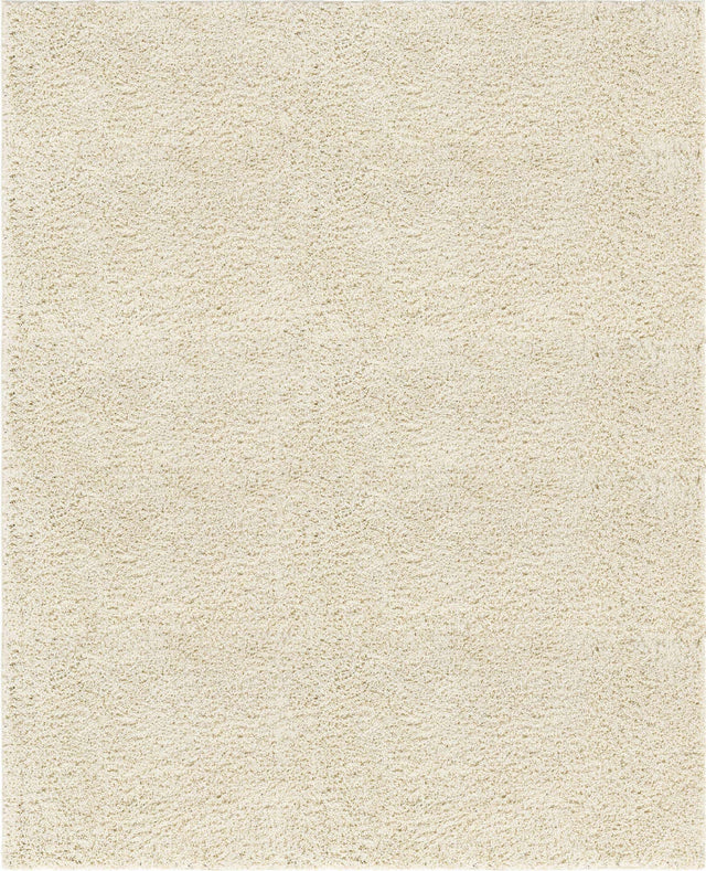 Ivory 8' x 10' Everyday Shag Rectangle Area Rug Thick Soft Touch Fluffy & Plush Shaggy Pile 100% Polypropylene With Cotton Backing Durable Carpet for Sale at Rug Engine
