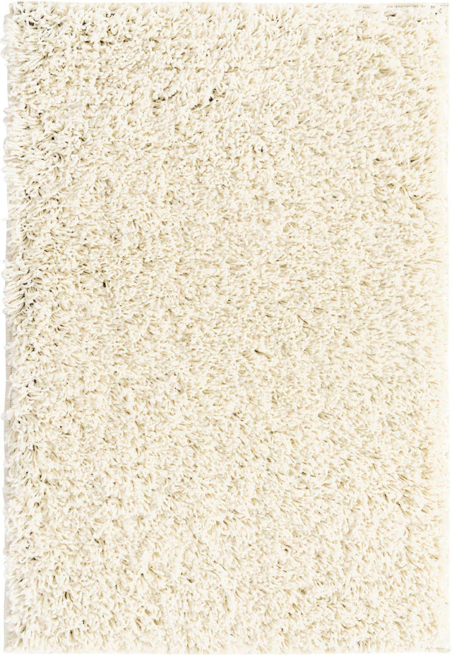 Ivory 2' 2 x 3' Everyday Shag Rectangle Area Rug Thick Soft Touch Fluffy & Plush Shaggy Pile 100% Polypropylene With Cotton Backing Durable Carpet for Sale at Rug Engine