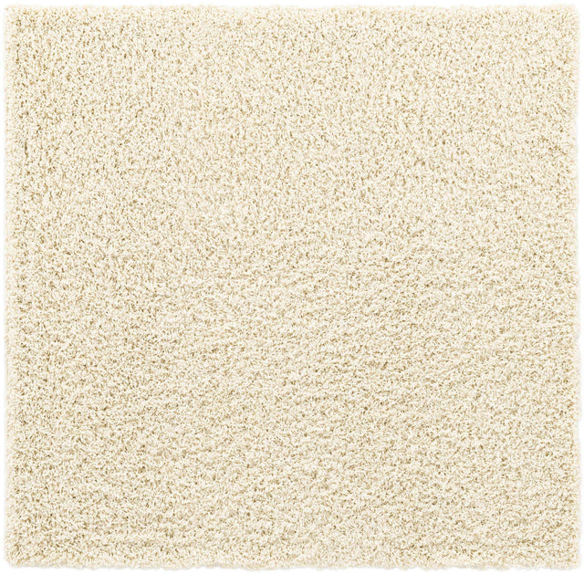 Ivory 5' x 5' Everyday Shag Square Area Rug Thick Soft Touch Fluffy & Plush Shaggy Pile 100% Polypropylene With Cotton Backing Durable Carpet for Sale at Rug Engine