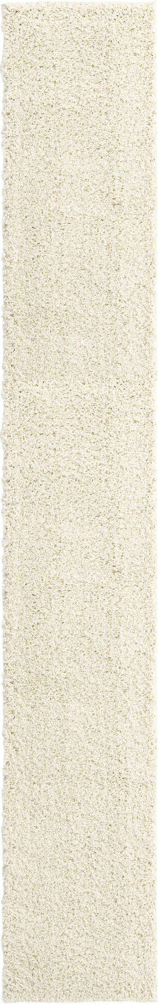 Ivory 2' 6 x 16' 5 Everyday Shag Runner Area Rug Thick Soft Touch Fluffy & Plush Shaggy Pile 100% Polypropylene With Cotton Backing Durable Carpet for Sale at Rug Engine