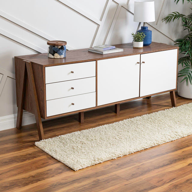 Ivory 2' 6 x 19' 8 Everyday Shag Runner Area Rug Thick Soft Touch Fluffy & Plush Shaggy Pile 100% Polypropylene With Cotton Backing Durable Carpet for Sale at Rug Engine