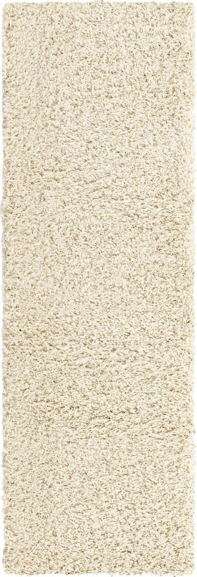 Ivory 2' 2 x 6' 7 Everyday Shag Runner Area Rug Thick Soft Touch Fluffy & Plush Shaggy Pile 100% Polypropylene With Cotton Backing Durable Carpet for Sale at Rug Engine