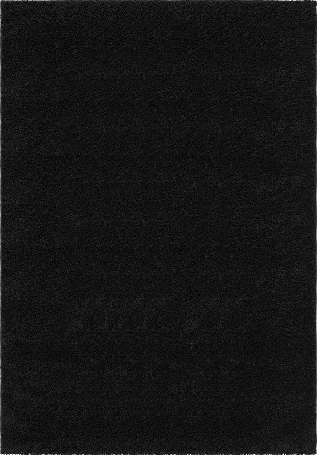 Black 8' x 11' Everyday Shag Rectangle Area Rug Thick Soft Touch Fluffy & Plush Shaggy Pile 100% Polypropylene With Cotton Backing Durable Carpet for Sale at Rug Engine