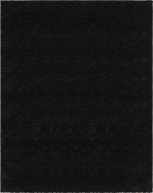 Black 8' x 10' Everyday Shag Rectangle Area Rug Thick Soft Touch Fluffy & Plush Shaggy Pile 100% Polypropylene With Cotton Backing Durable Carpet for Sale at Rug Engine
