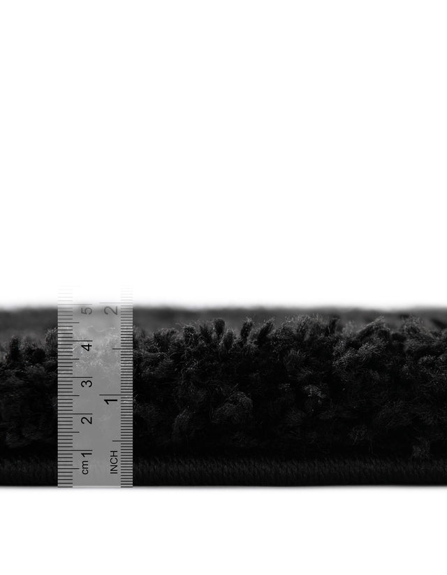 Black 10' 2 x 10' 2 Everyday Shag Round Area Rug Thick Soft Touch Fluffy & Plush Shaggy Pile 100% Polypropylene With Cotton Backing Durable Carpet for Sale at Rug Engine