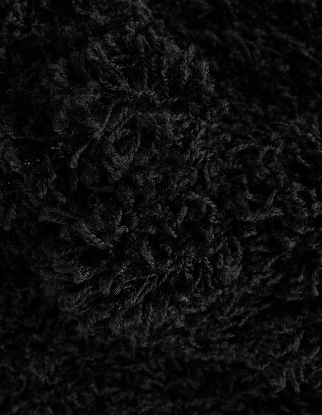 Black 10' 2 x 10' 2 Everyday Shag Round Area Rug Thick Soft Touch Fluffy & Plush Shaggy Pile 100% Polypropylene With Cotton Backing Durable Carpet for Sale at Rug Engine