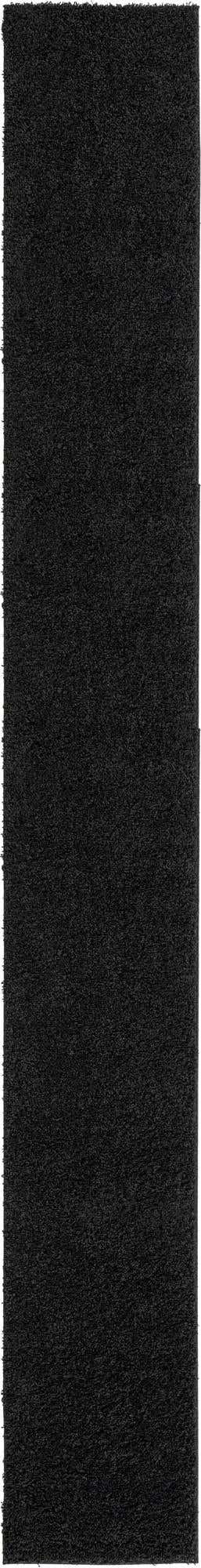Black 2' 6 x 19' 8 Everyday Shag Runner Area Rug Thick Soft Touch Fluffy & Plush Shaggy Pile 100% Polypropylene With Cotton Backing Durable Carpet for Sale at Rug Engine