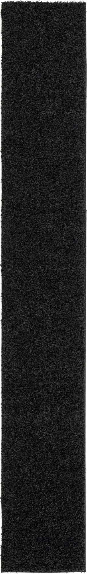 Black 2' 6 x 16' 5 Everyday Shag Runner Area Rug Thick Soft Touch Fluffy & Plush Shaggy Pile 100% Polypropylene With Cotton Backing Durable Carpet for Sale at Rug Engine