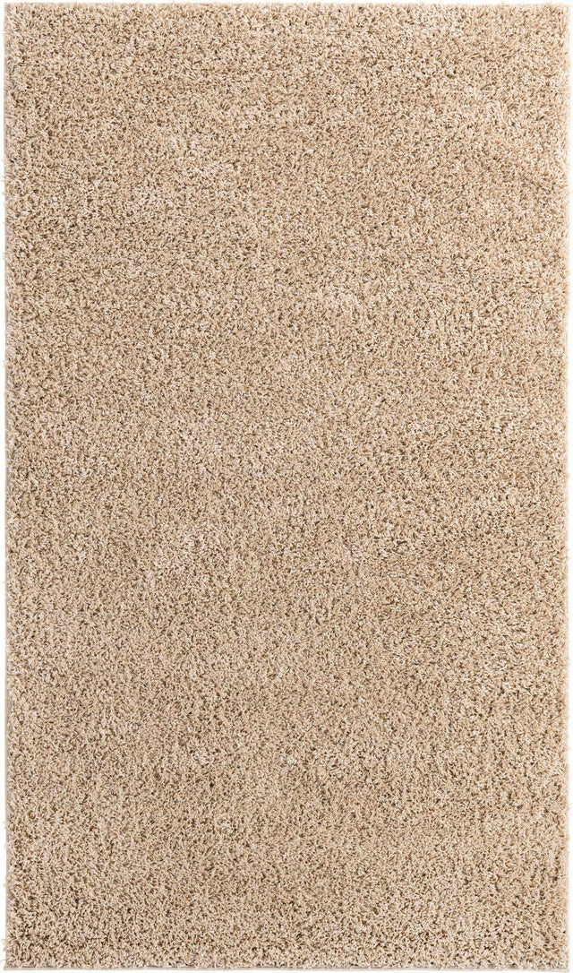 Taupe 5' x 8' Everyday Shag Rectangle Area Rug Thick Soft Touch Fluffy & Plush Shaggy Pile 100% Polypropylene With Cotton Backing Durable Carpet for Sale at Rug Engine