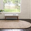 Taupe 3' 3 x 5' 3 Everyday Shag Oval Area Rug Thick Soft Touch Fluffy & Plush Shaggy Pile 100% Polypropylene With Cotton Backing Durable Carpet for Sale at Rug Engine
