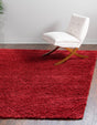 Cherry Red 8' x 8' Everyday Shag Square Rug