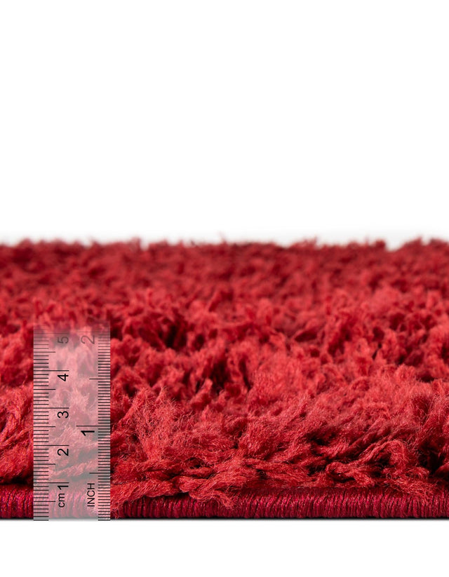 Cherry Red 7' 10 x 7' 10 Everyday Shag Octagon Area Rug Thick Soft Touch Fluffy & Plush Shaggy Pile 100% Polypropylene With Cotton Backing Durable Carpet for Sale at Rug Engine