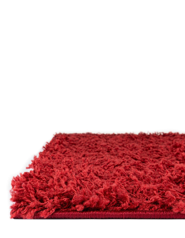 Cherry Red 7' 10 x 7' 10 Everyday Shag Octagon Area Rug Thick Soft Touch Fluffy & Plush Shaggy Pile 100% Polypropylene With Cotton Backing Durable Carpet for Sale at Rug Engine