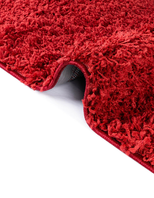 Cherry Red 7' 10 x 7' 10 Everyday Shag Octagon Area Rug Thick Soft Touch Fluffy & Plush Shaggy Pile 100% Polypropylene With Cotton Backing Durable Carpet for Sale at Rug Engine