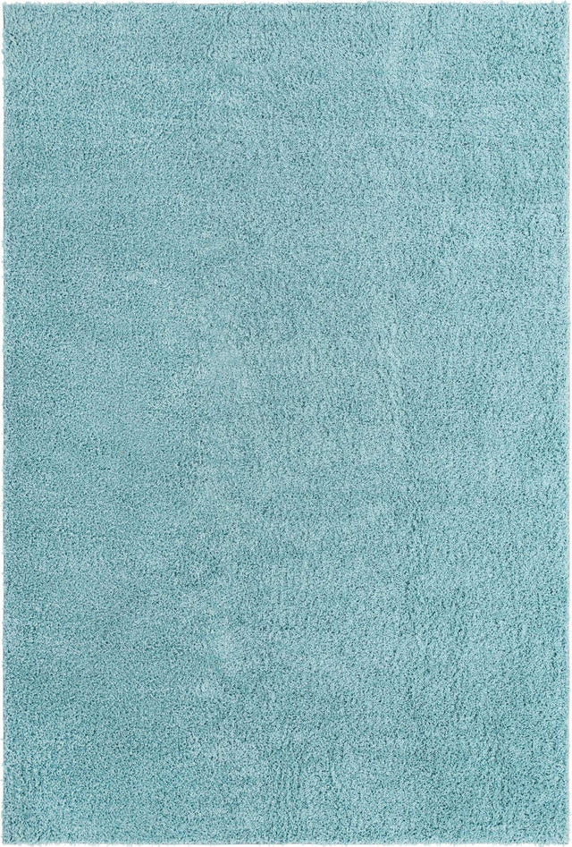 Turquoise 10' x 13' Everyday Shag Rectangle Area Rug Thick Soft Touch Fluffy & Plush Shaggy Pile 100% Polypropylene With Cotton Backing Durable Carpet for Sale at Rug Engine