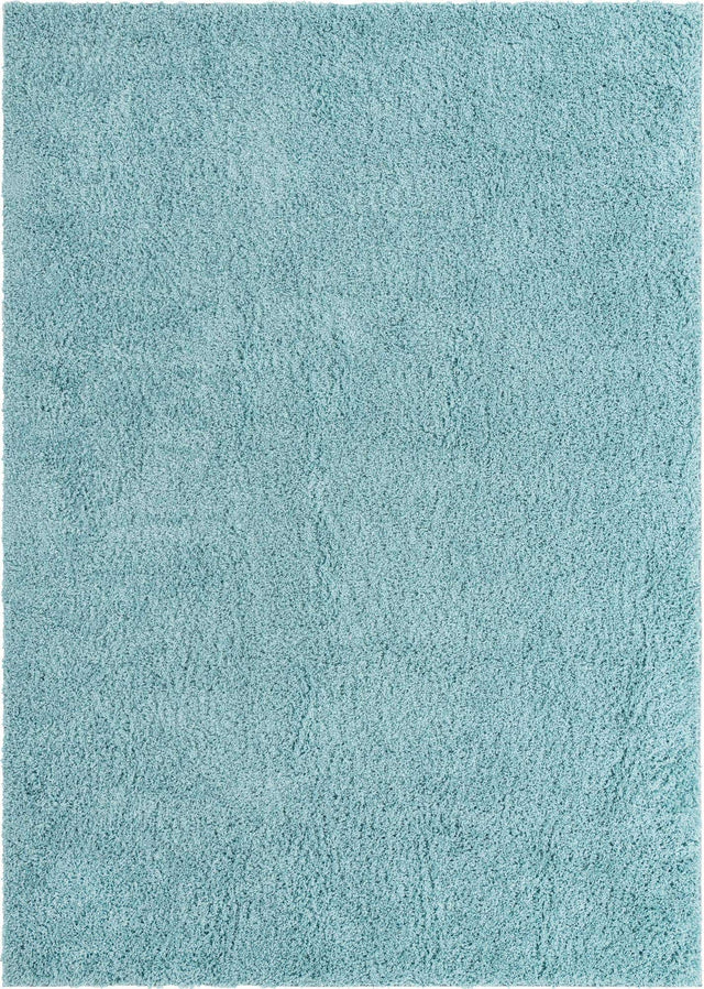 Turquoise 9' x 12' Everyday Shag Rectangle Area Rug Thick Soft Touch Fluffy & Plush Shaggy Pile 100% Polypropylene With Cotton Backing Durable Carpet for Sale at Rug Engine