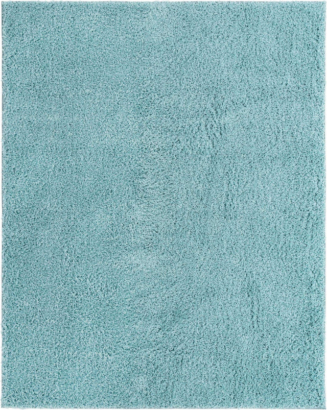Turquoise 8' x 10' Everyday Shag Rectangle Area Rug Thick Soft Touch Fluffy & Plush Shaggy Pile 100% Polypropylene With Cotton Backing Durable Carpet for Sale at Rug Engine