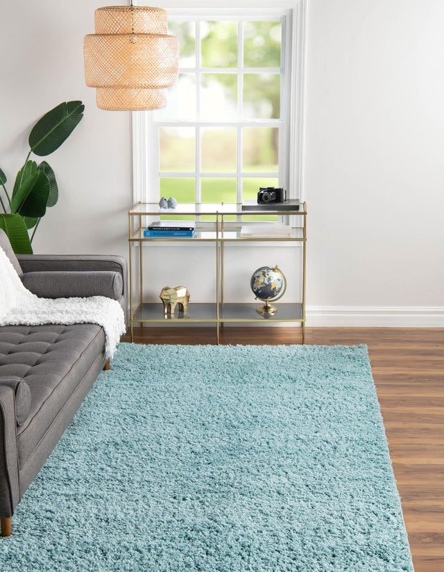 Turquoise 2' 2 x 3' Everyday Shag Rectangle Area Rug Thick Soft Touch Fluffy & Plush Shaggy Pile 100% Polypropylene With Cotton Backing Durable Carpet for Sale at Rug Engine
