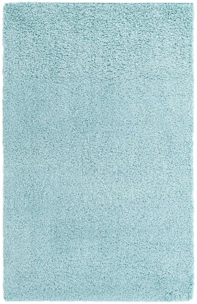 Turquoise 5' x 8' Everyday Shag Rectangle Area Rug Thick Soft Touch Fluffy & Plush Shaggy Pile 100% Polypropylene With Cotton Backing Durable Carpet for Sale at Rug Engine