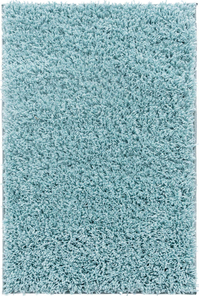 Turquoise 2' 2 x 3' Everyday Shag Rectangle Area Rug Thick Soft Touch Fluffy & Plush Shaggy Pile 100% Polypropylene With Cotton Backing Durable Carpet for Sale at Rug Engine