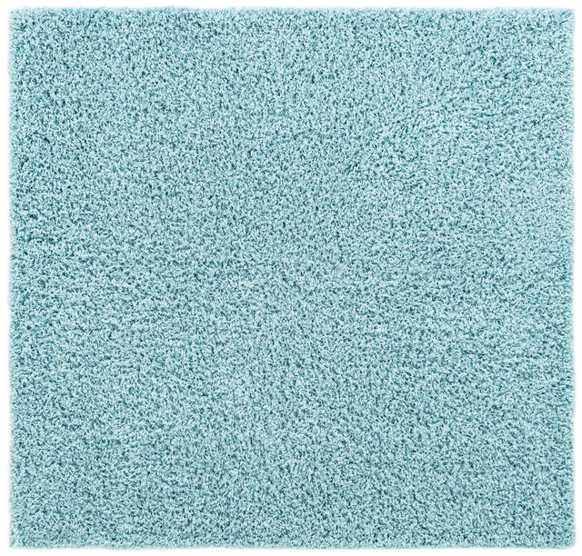 Turquoise 5' x 5' Everyday Shag Square Area Rug Thick Soft Touch Fluffy & Plush Shaggy Pile 100% Polypropylene With Cotton Backing Durable Carpet for Sale at Rug Engine