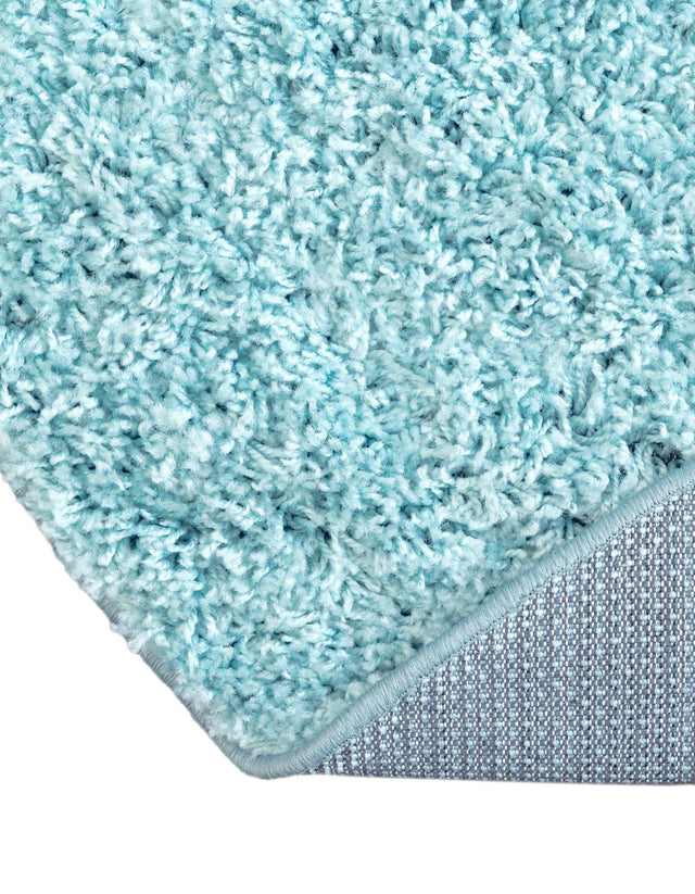 Turquoise 4' x 4' Everyday Shag Round Area Rug Thick Soft Touch Fluffy & Plush Shaggy Pile 100% Polypropylene With Cotton Backing Durable Carpet for Sale at Rug Engine