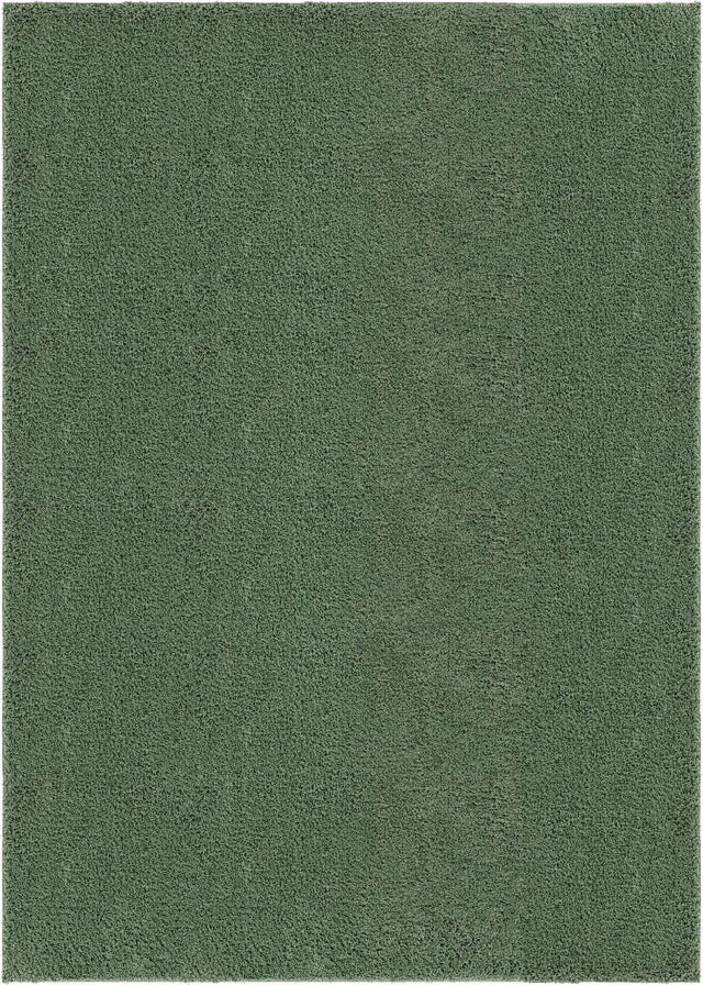 Green 10' x 13' 11 Everyday Shag Rectangle Area Rug Thick Soft Touch Fluffy & Plush Shaggy Pile 100% Polypropylene With Cotton Backing Durable Carpet for Sale at Rug Engine