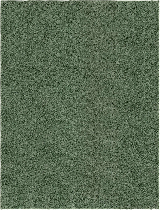 Green 10' x 13' Everyday Shag Rectangle Area Rug Thick Soft Touch Fluffy & Plush Shaggy Pile 100% Polypropylene With Cotton Backing Durable Carpet for Sale at Rug Engine