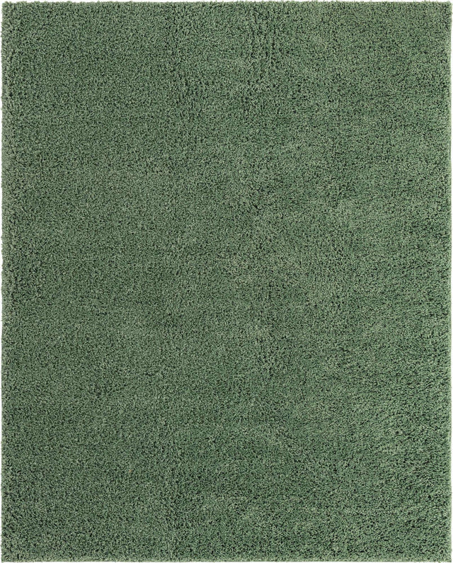 Green 8' x 10' Everyday Shag Rectangle Area Rug Thick Soft Touch Fluffy & Plush Shaggy Pile 100% Polypropylene With Cotton Backing Durable Carpet for Sale at Rug Engine