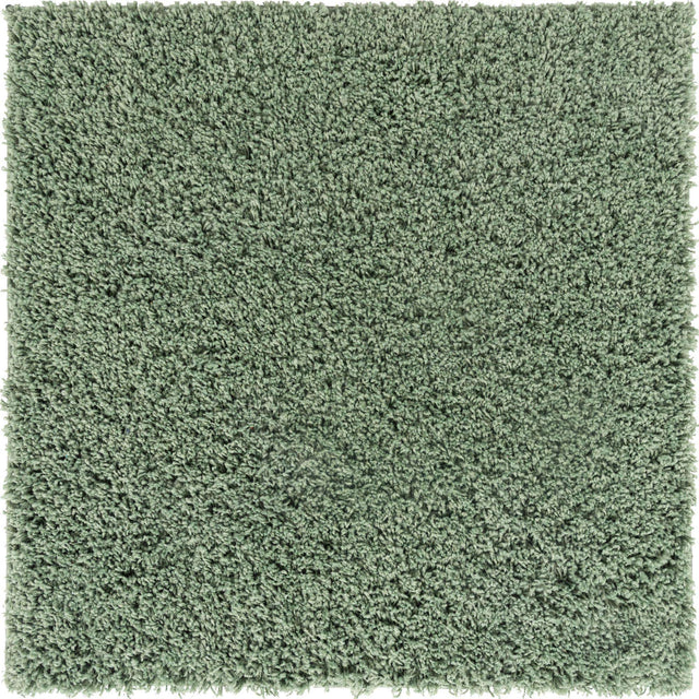 Green 3' 3 x 3' 3 Everyday Shag Square Area Rug Thick Soft Touch Fluffy & Plush Shaggy Pile 100% Polypropylene With Cotton Backing Durable Carpet for Sale at Rug Engine