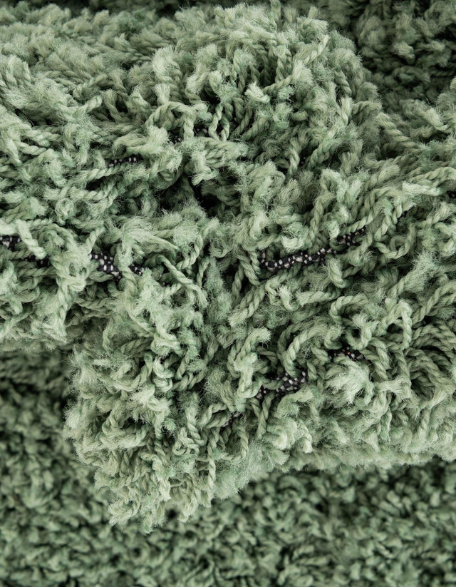 Green 6' x 6' Everyday Shag Octagon Area Rug Thick Soft Touch Fluffy & Plush Shaggy Pile 100% Polypropylene With Cotton Backing Durable Carpet for Sale at Rug Engine