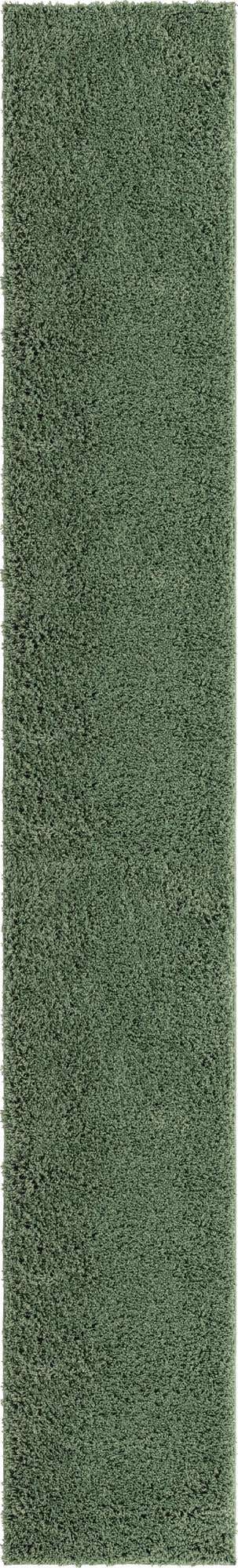 Green 2' 6 x 16' 5 Everyday Shag Runner Area Rug Thick Soft Touch Fluffy & Plush Shaggy Pile 100% Polypropylene With Cotton Backing Durable Carpet for Sale at Rug Engine