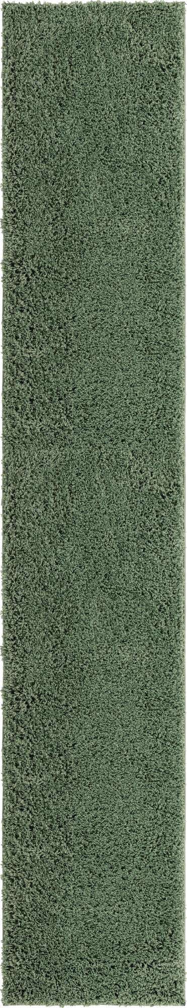 Green 2' 6 x 13' Everyday Shag Runner Area Rug Thick Soft Touch Fluffy & Plush Shaggy Pile 100% Polypropylene With Cotton Backing Durable Carpet for Sale at Rug Engine