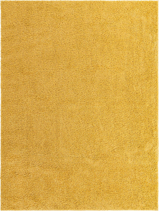 Yellow 10' x 13' Everyday Shag Rectangle Area Rug Thick Soft Touch Fluffy & Plush Shaggy Pile 100% Polypropylene With Cotton Backing Durable Carpet for Sale at Rug Engine