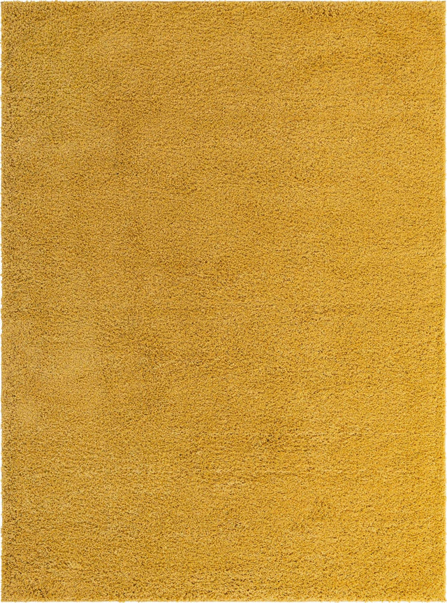 Yellow 9' x 12' Everyday Shag Rectangle Area Rug Thick Soft Touch Fluffy & Plush Shaggy Pile 100% Polypropylene With Cotton Backing Durable Carpet for Sale at Rug Engine