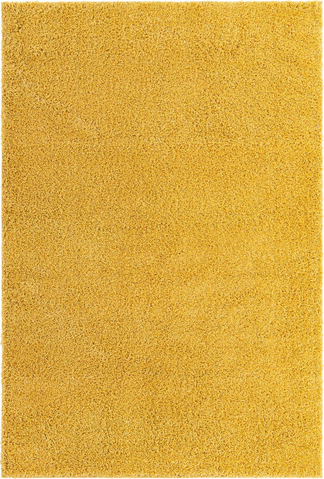Yellow 8' x 11' Everyday Shag Rectangle Area Rug Thick Soft Touch Fluffy & Plush Shaggy Pile 100% Polypropylene With Cotton Backing Durable Carpet for Sale at Rug Engine