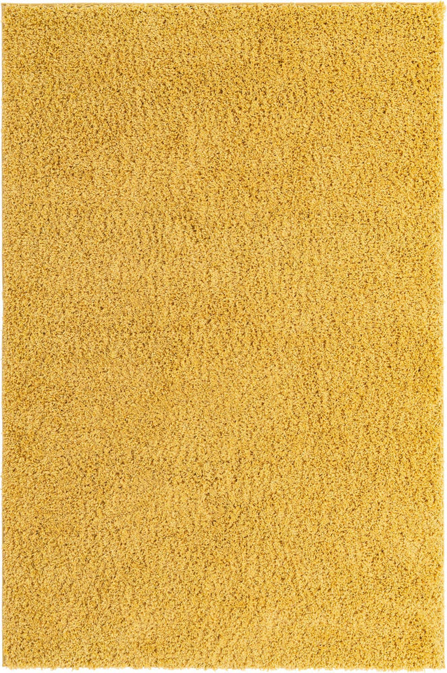 Yellow 6' x 9' Everyday Shag Rectangle Area Rug Thick Soft Touch Fluffy & Plush Shaggy Pile 100% Polypropylene With Cotton Backing Durable Carpet for Sale at Rug Engine